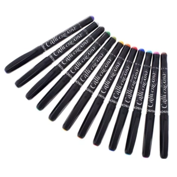 Estuche 12 rotuladores de colores Cursiva Caligráficos MM6650