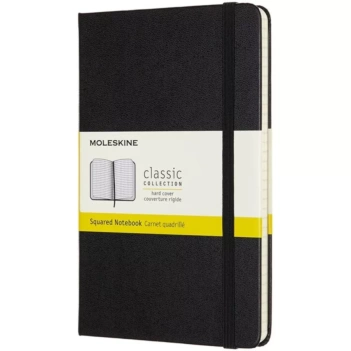 Cuaderno negro tapa dura cuadrícula Classic Moleskine 