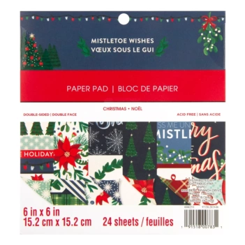 Set de scrapbooking Christmas Farmhouse Craft Smith 15x15cm