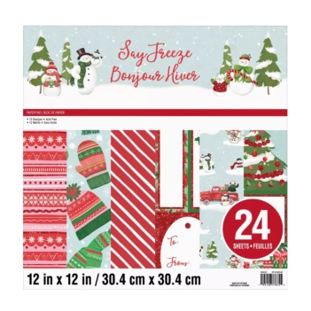 SUPER DEAL **40%** Craft Smith Say Freeze 30x30cm Paper Pad