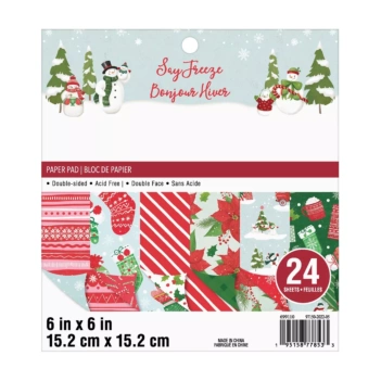 SUPER DEAL **40%** Craft Smith Say Freeze Paper Pad 15x15cm