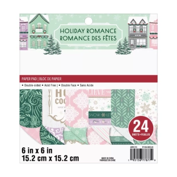 SUPER DEAL **40%** Craft Smith Holiday Romance Paper Pad 15x15cm
