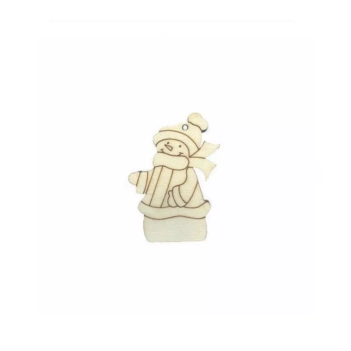 Silueta de Chopo Muñeco de nieve con gorro - Dayka
