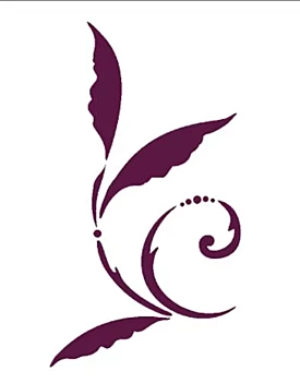 Dayka Trade Stencil Vegetal Spiral 21x30cm N-1021