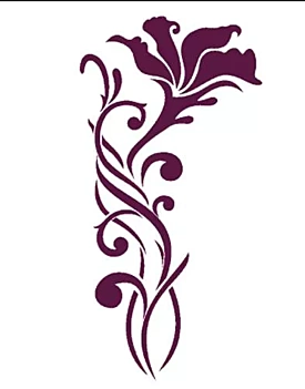 Plantilla de Stencil Flor enredadera 21x30cm T-3002