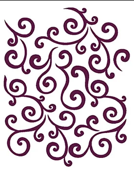 Dayka Trade Stencil Spirals Framework 21x30cm T-3003