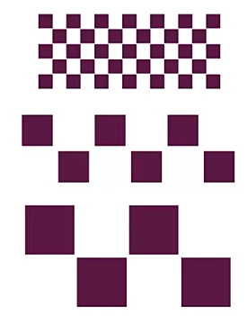 Dayka Trade Stencil Stencil T-3019 Squares 21x30cm 