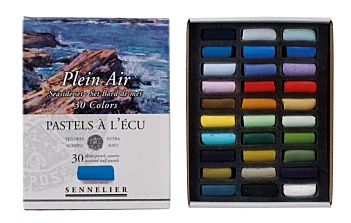 Boîte 30 Demi-Pastels À l'Écu Plein Air Bord de Mer Sennelier 