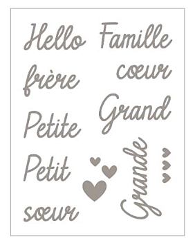 Artemio Naissance Mots Clear Stamps 