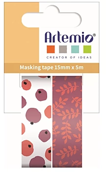 Set 2 Washi Tapes Naturaleza Roja Couleurs Nature Artemio