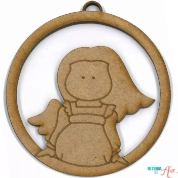 Silueta en DM Angelita para colgar NAV-003