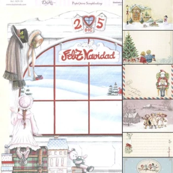 Kit de Scrapbooking Navidad 2015 - Dayka 30x30cm.