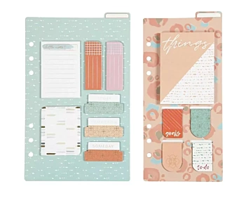 Creativ Company Coral Post-It and Bookmarks Set