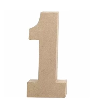 SUPER OFERTA **40%** Letra F de papel maché 20x11cm