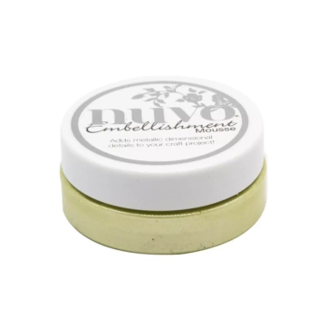 Nuvo Embellishment Mousse Mint Tea Rustic Rose