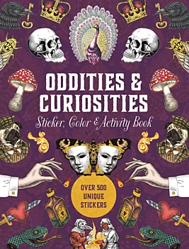 Libro di adesivi, colori e attività sulle stranezze e le curiosità, inglese