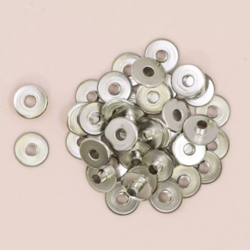 Ojales Wide Metalizados Silver Mi Tienda de Arte