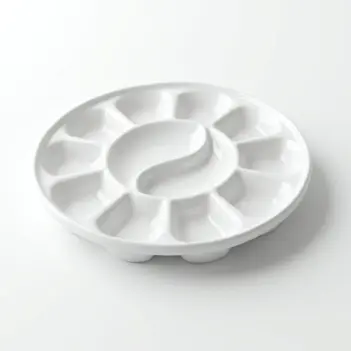 Paleta de porcelana redonda Hartem 18x2,5cm