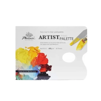 Paleta desechable rectangular 40 hojas Phoneix 30x40cm 60gr/m²
