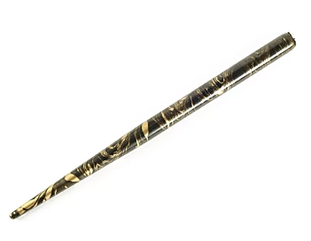 Portaplumillas Gold and Black Marbled Speedball