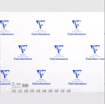 Papel acrílico blanco liso Clairefontaine 50x65 360gr/m2