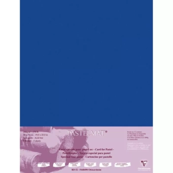 Pack 5 papeles PastelMat Azul Oscuro Clairefontaine 50x70cm 360g/m²