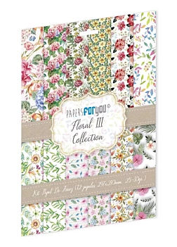 Kit 12 Papeles de Arroz Floral III PapersForYou 30x21cm