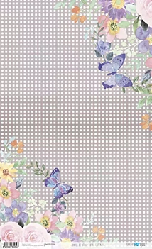 Papel de Arroz Flores y Cuadros Total Cuteness PapersForYou 54x33cm