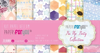 SUPER DEAL **40%** PapersForYouVellum Pin Up Party 30x30cm Pin Up Party Papers Kit