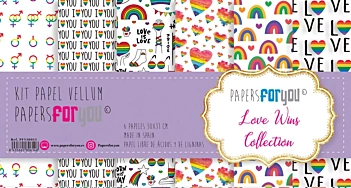 SUPER DEAL **40%** PapersForYouVellum Love Wins Paper Kit 30x30cm