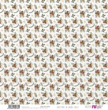 SUPER DEAL **40%** PapersForYouPaper Vellum 4 Christmas In Gnome Forest 30x31cm