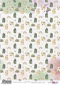 Papel de Arroz 8 Christmas In Gnome Forest PapersForYou 30x21cm