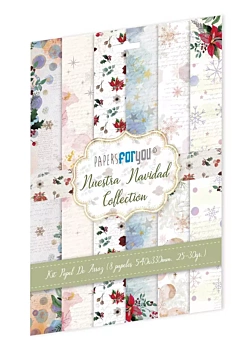 Kit 8 Papeles de Arroz Nuestra Navidad PapersForYou 54x33cm