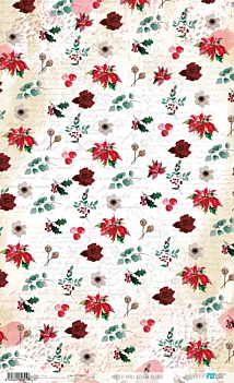 Kit Papel de Tela Nuestra Navidad PapersForYou 30x30cm