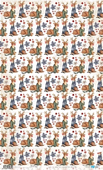 SUPER DEAL **40%** PapersForYouRice Paper Reindeer All I Want For Christmas 54x33cm