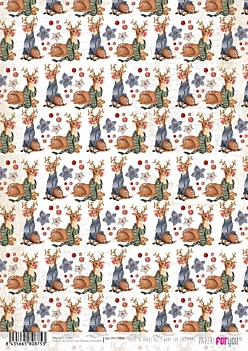 SUPER DEAL **40%** PapersForYouRice Paper Reindeer All I Want For Christmas 30x21cm