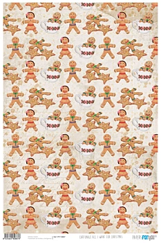 SUPER DEAL **40%** PapersForYouGingerbread Love Paper All I Want For Christmas 32x48cm