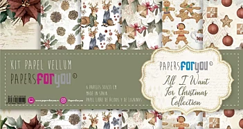 SUPER DEAL **40%** PapersForYouVellum All I Want For Christmas Paper Kit 30x30cm