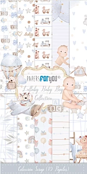 PapersForYou Lullaby Baby Boy Paper Kit 15x30cm