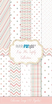 PapersForYou Kiss Me Softly Paper Kit 15x30cm