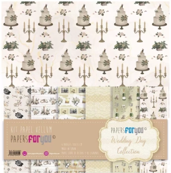 Kit de Scrapbooking Wedding Day PapersForYou 15x15cm