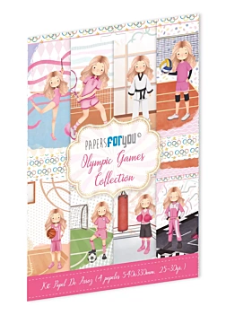 Kit 10 Papeles Vellum Olympic Games PapersForYou 30x30cm