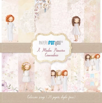 SUPER DEAL **40%** PapersForYouPaper Kit A Day of Illusion Three Little Girls Portuguese 30x30cm