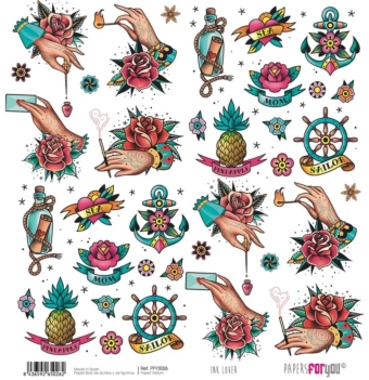 Papel Vellum #4 Ink Lover PapersForYou 30x30cm

