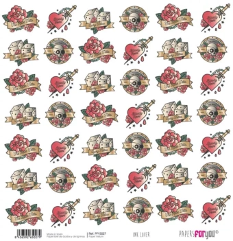 Papel Vellum #5 Ink Lover PapersForYou 30x30cm

