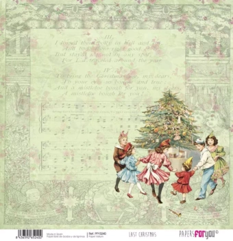 Papel Vellum #1 Last Christmas PapersForYou 30x31cm

