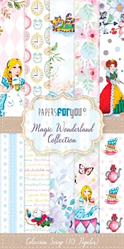 PapersForYou Magic Wonderland Paper Kit 15x30cm