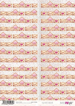 SUPER DEAL **40%** PapersForYouRice Paper Love Letters Together Forever Forever 30x21cm