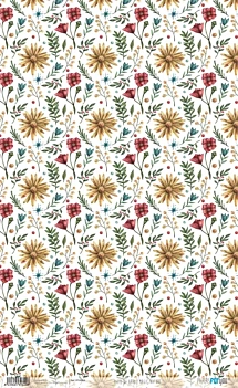 SUPER DEAL **40%** PapersForYouRice Paper Yellow and Red Flowers Magic Nature 54x33cm