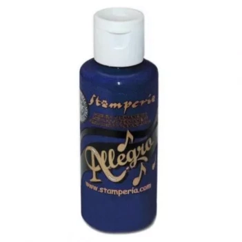 SUPER DEAL **40%** Stamperia Prussian Blue Allegro Acrylic Paint 59ml